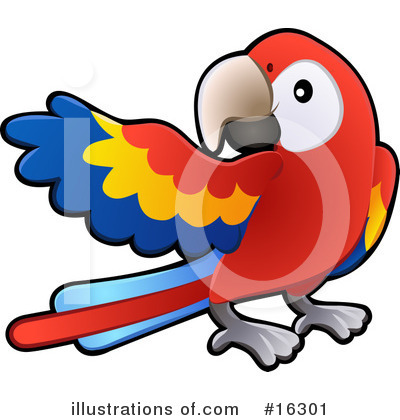 Royalty-Free (RF) Parrot Clipart Illustration by AtStockIllustration - Stock Sample #16301