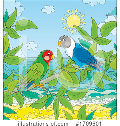 Royalty-Free (RF) Parrot Clipart Illustration by Alex Bannykh - Stock Sample #1709601