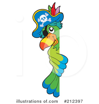 Royalty-Free (RF) Parrot Clipart Illustration by visekart - Stock Sample #212397