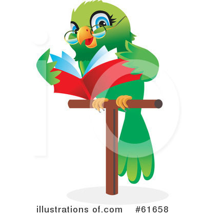 Royalty-Free (RF) Parrot Clipart Illustration by Monica - Stock Sample #61658