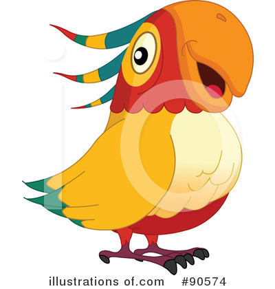 Royalty-Free (RF) Parrot Clipart Illustration by yayayoyo - Stock Sample #90574