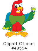 Parrot Mascot Clipart #49594 by Mascot Junction