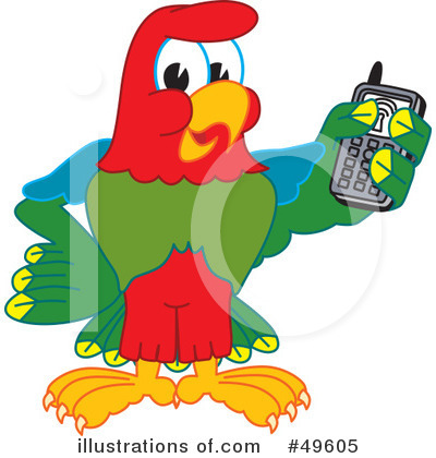 Royalty-Free (RF) Parrot Mascot Clipart Illustration by Mascot Junction - Stock Sample #49605