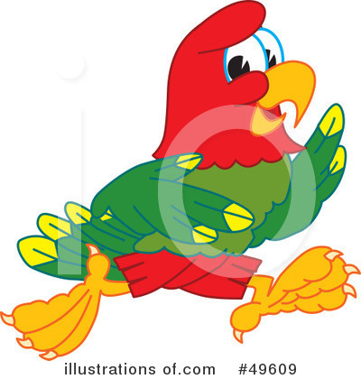 Parrot Mascot Clipart #49609 by Mascot Junction