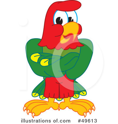 Parrot Mascot Clipart #49613 by Mascot Junction