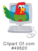 Parrot Mascot Clipart #49620 by Mascot Junction