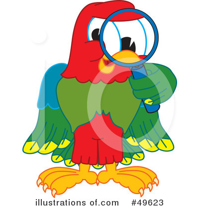 Royalty-Free (RF) Parrot Mascot Clipart Illustration by Mascot Junction - Stock Sample #49623