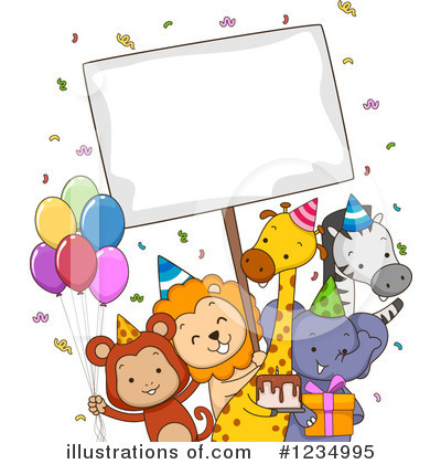 Royalty-Free (RF) Party Animals Clipart Illustration by BNP Design Studio - Stock Sample #1234995