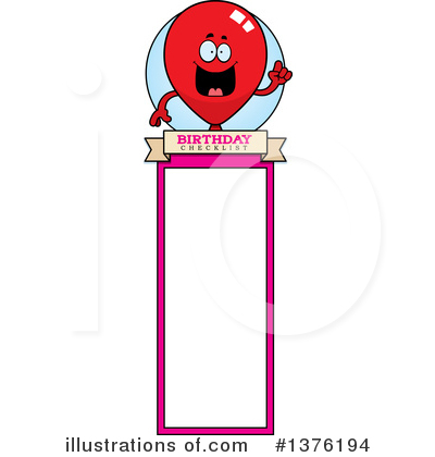 Royalty-Free (RF) Party Balloon Character Clipart Illustration by Cory Thoman - Stock Sample #1376194