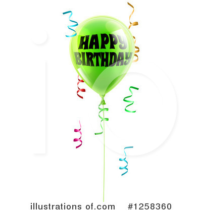 Party Balloons Clipart #1258360 by AtStockIllustration