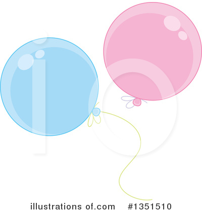 Royalty-Free (RF) Party Balloon Clipart Illustration by Alex Bannykh - Stock Sample #1351510