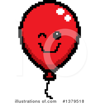 Party Balloon Character Clipart #1379518 by Cory Thoman