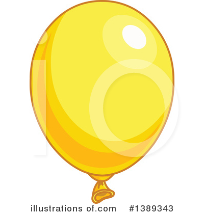 Yellow Party Balloon Clipart #1389343 by Pushkin