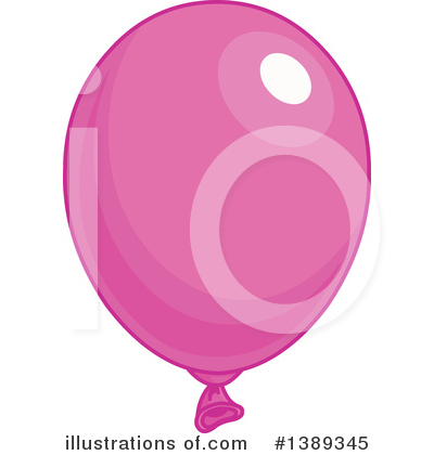 Pink Party Balloon Clipart #1389345 by Pushkin