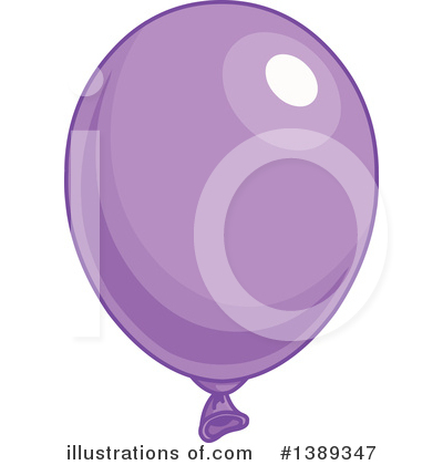 Royalty-Free (RF) Party Balloon Clipart Illustration by Pushkin - Stock Sample #1389347