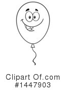 Party Balloon Clipart #1447903 by Hit Toon