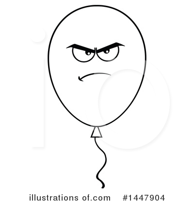 Royalty-Free (RF) Party Balloon Clipart Illustration by Hit Toon - Stock Sample #1447904