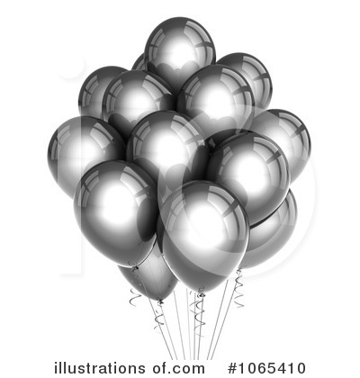 Royalty-Free (RF) Party Balloons Clipart Illustration by stockillustrations - Stock Sample #1065410