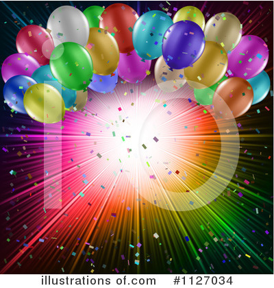 Royalty-Free (RF) Party Balloons Clipart Illustration by KJ Pargeter - Stock Sample #1127034
