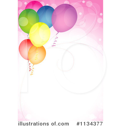 Royalty-Free (RF) Party Balloons Clipart Illustration by dero - Stock Sample #1134377