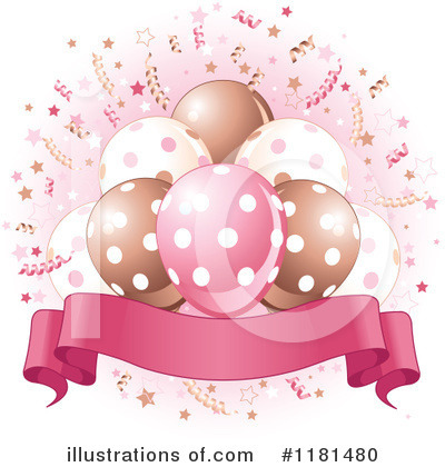 Party Balloons Clipart #1181480 by Pushkin