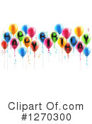 Party Balloons Clipart #1270300 by AtStockIllustration