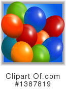 Party Balloons Clipart #1387819 by elaineitalia