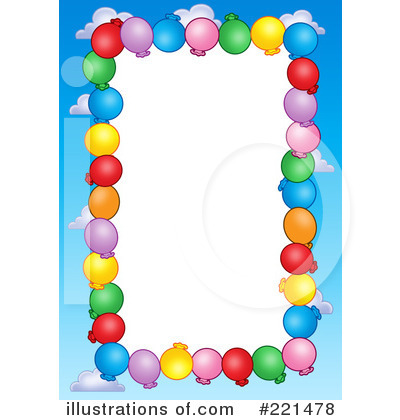Royalty-Free (RF) Party Balloons Clipart Illustration by visekart - Stock Sample #221478