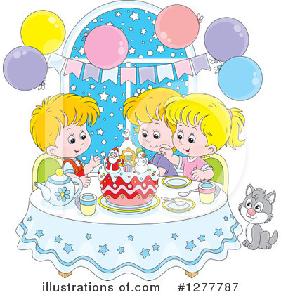 Royalty-Free (RF) Party Clipart Illustration by Alex Bannykh - Stock Sample #1277787
