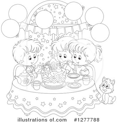 Royalty-Free (RF) Party Clipart Illustration by Alex Bannykh - Stock Sample #1277788