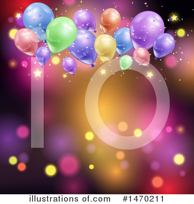 Party Balloons Clipart #1470211 by KJ Pargeter