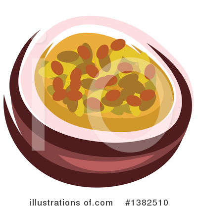 Royalty-Free (RF) Passion Fruit Clipart Illustration by Vector Tradition SM - Stock Sample #1382510