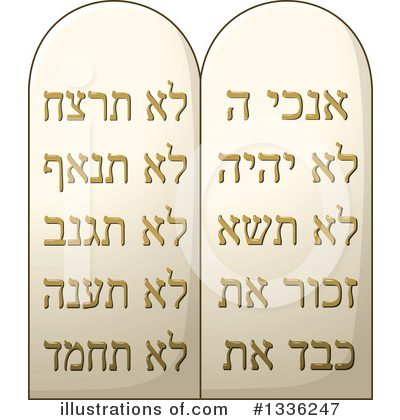 Ten Commandments Clipart #1336247 by Liron Peer