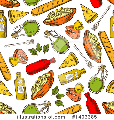 Royalty-Free (RF) Pasta Clipart Illustration by Vector Tradition SM - Stock Sample #1403385