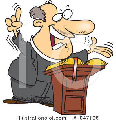 Royalty-Free (RF) Pastor Clipart Illustration by toonaday - Stock Sample #1047196