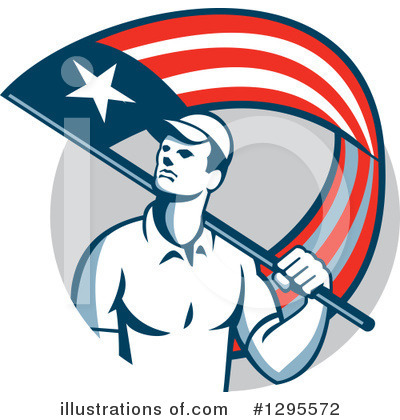 Royalty-Free (RF) Patriot Clipart Illustration by patrimonio - Stock Sample #1295572