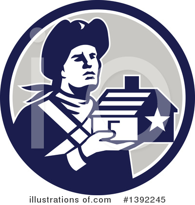 Royalty-Free (RF) Patriot Clipart Illustration by patrimonio - Stock Sample #1392245
