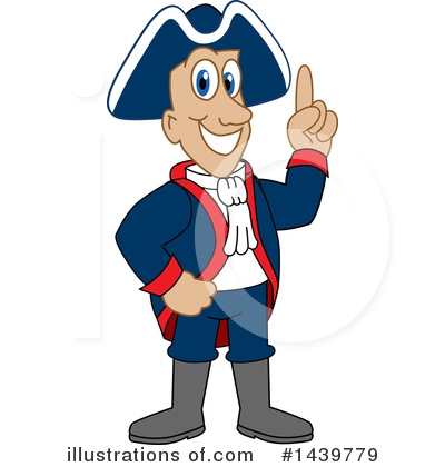 Royalty-Free (RF) Patriot Mascot Clipart Illustration by Mascot Junction - Stock Sample #1439779