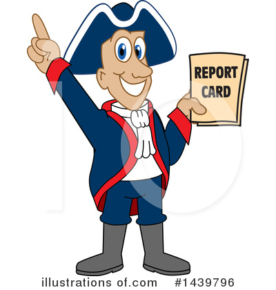 Royalty-Free (RF) Patriot Mascot Clipart Illustration by Mascot Junction - Stock Sample #1439796
