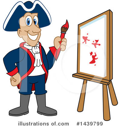 Royalty-Free (RF) Patriot Mascot Clipart Illustration by Mascot Junction - Stock Sample #1439799