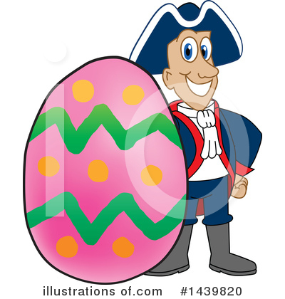 Royalty-Free (RF) Patriot Mascot Clipart Illustration by Mascot Junction - Stock Sample #1439820