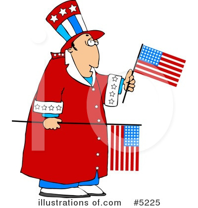 Royalty-Free (RF) Patriotic Clipart Illustration by djart - Stock Sample #5225