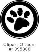 Paw Print Clipart #1095300 by Hit Toon