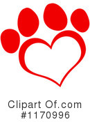 Paw Print Clipart #1170996 by Hit Toon