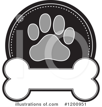 Dog Bones Clipart #1200951 by Maria Bell