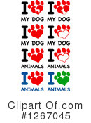 Paw Print Clipart #1267045 by Hit Toon