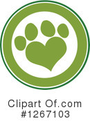 Paw Print Clipart #1267103 by Hit Toon