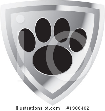 Royalty-Free (RF) Paw Print Clipart Illustration by Lal Perera - Stock Sample #1306402