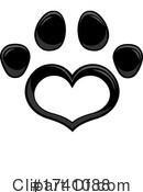 Paw Print Clipart #1741088 by Hit Toon