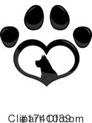 Paw Print Clipart #1741089 by Hit Toon